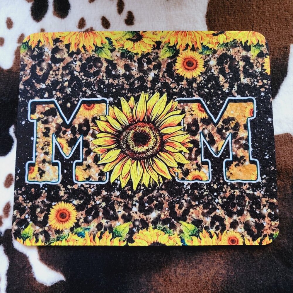 Mom Sunflower Computer Custom Mouse Pad